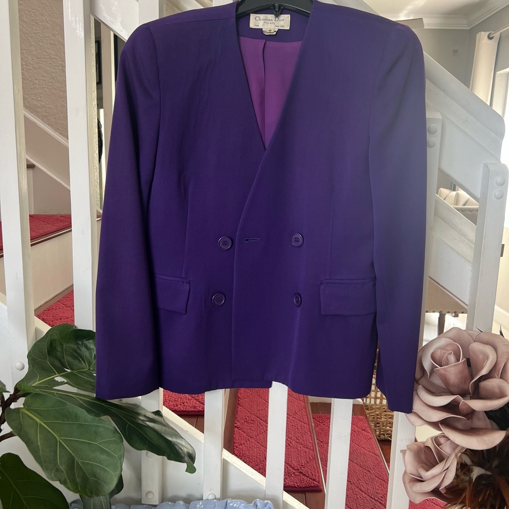 Dior Rich Purple Suit Jacket